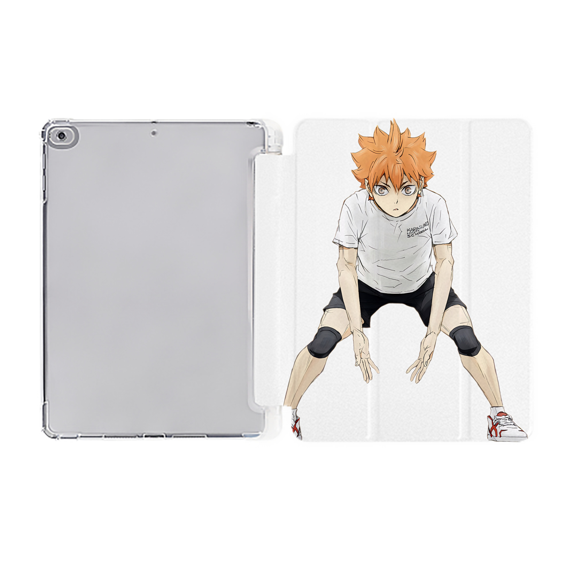 （画像用） ハイキュー!! Haikyu!! IPad ケース ペン収納付き 三つ折りスタンド PUレザー×シリコン 対応機種9.5/10.5/10.9インチ